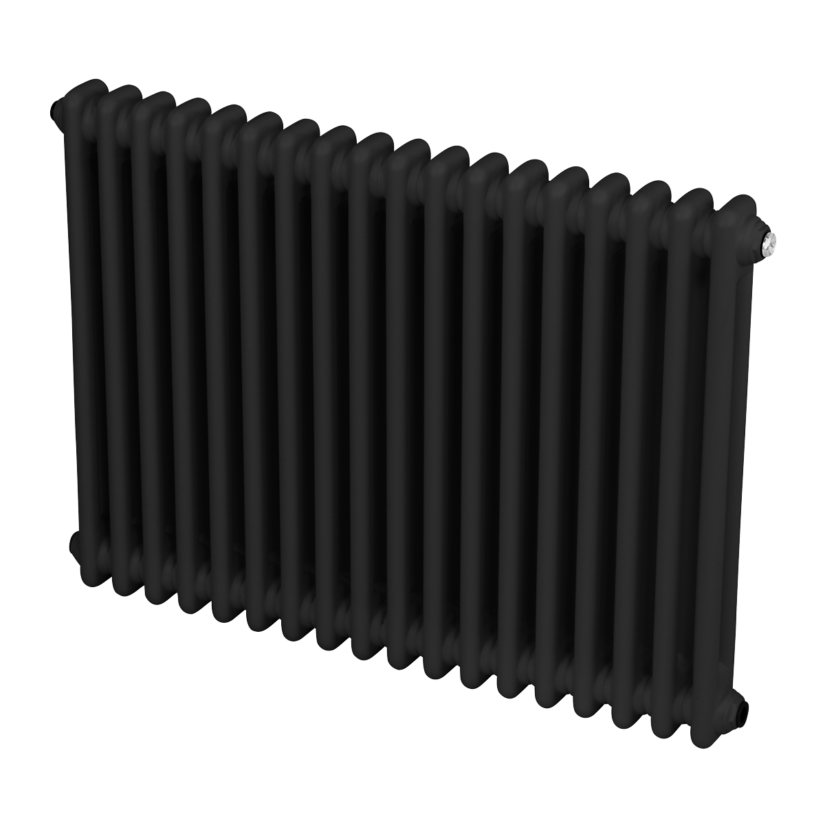 Sealey Baridi Horizontal Traditional 2 Column Radiator 600 x 832mm – Black Model No-DH363