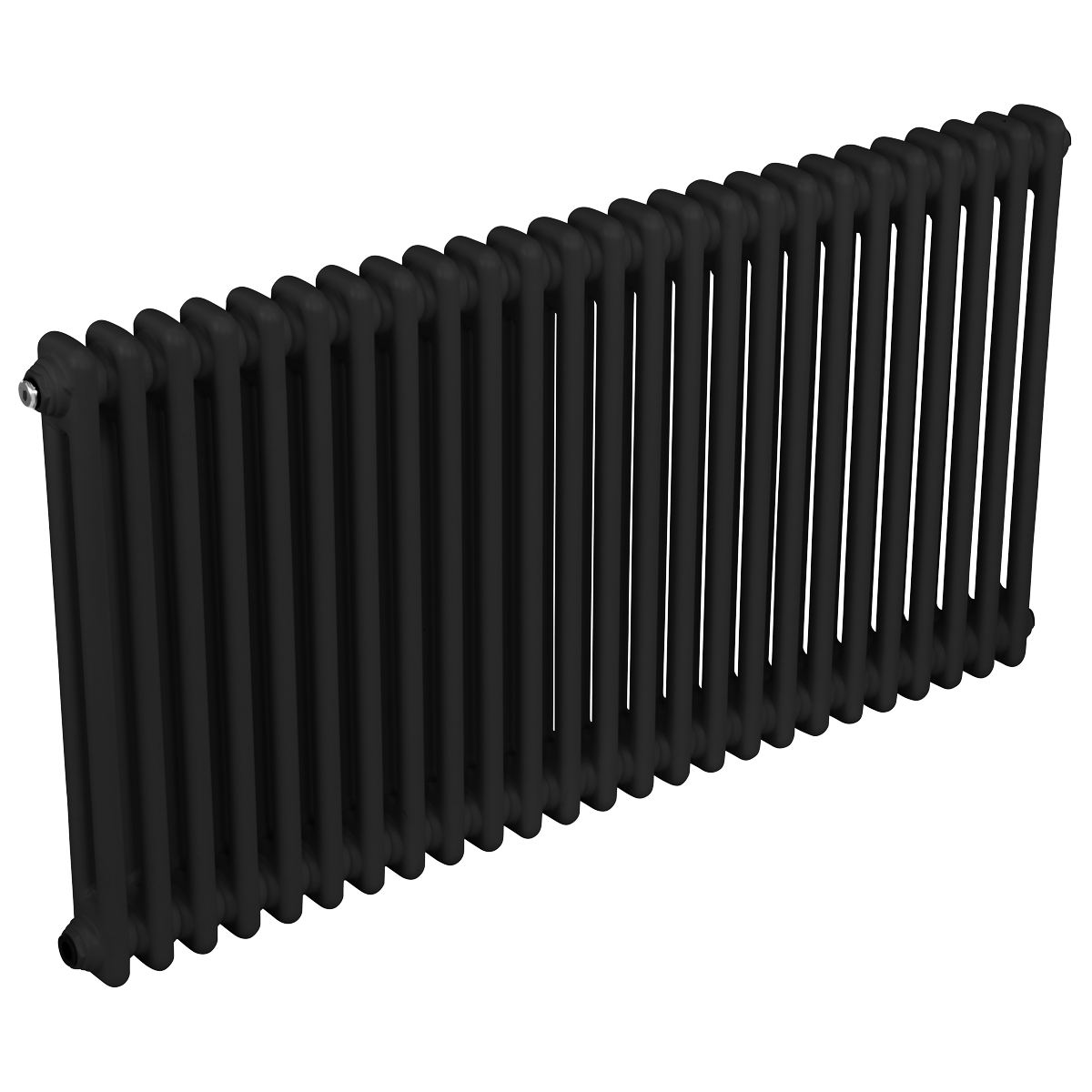 Sealey Baridi Horizontal Traditional 2 Column Radiator 600 x 1147mm – Black Model No-DH365