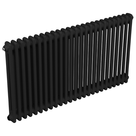 Sealey Baridi Horizontal Traditional 2 Column Radiator 600 x 1147mm – Black Model No-DH365