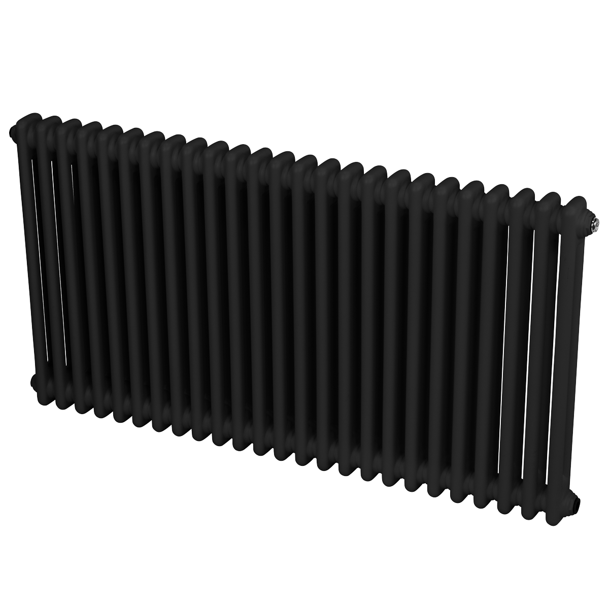 Sealey Baridi Horizontal Traditional 2 Column Radiator 600 x 1147mm – Black Model No-DH365