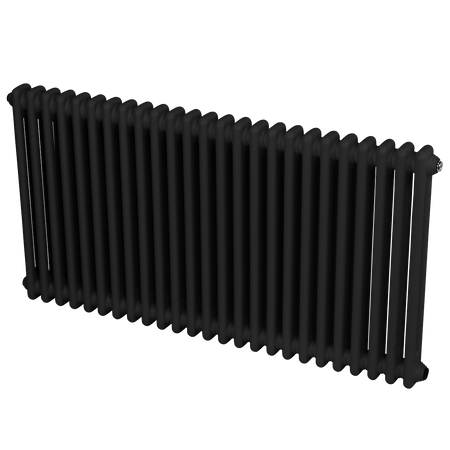 Sealey Baridi Horizontal Traditional 2 Column Radiator 600 x 1147mm – Black Model No-DH365