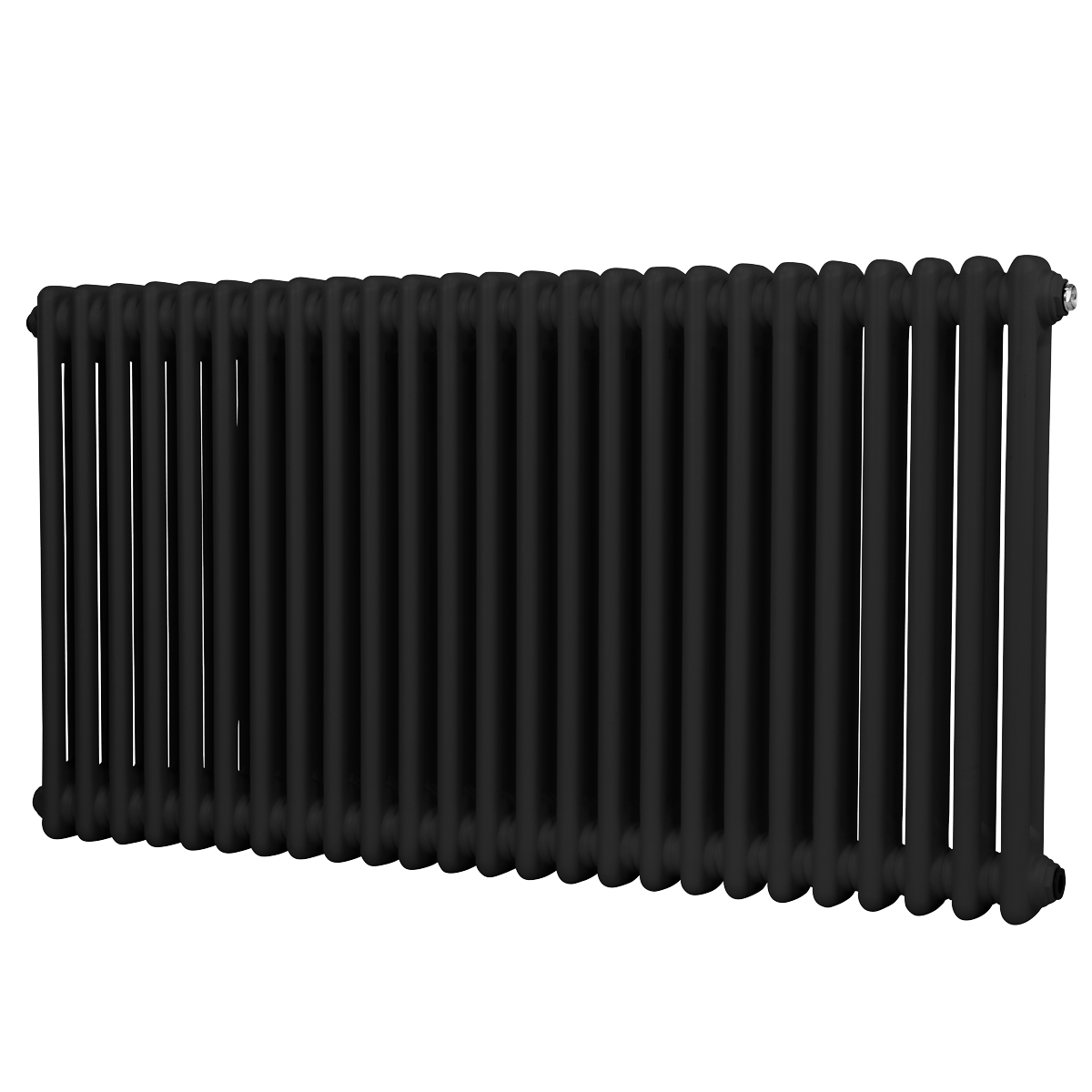 Sealey Baridi Horizontal Traditional 2 Column Radiator 600 x 1147mm – Black Model No-DH365