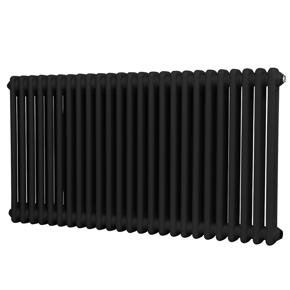 Sealey Baridi Horizontal Traditional 2 Column Radiator 600 x 1147mm – Black Model No-DH365