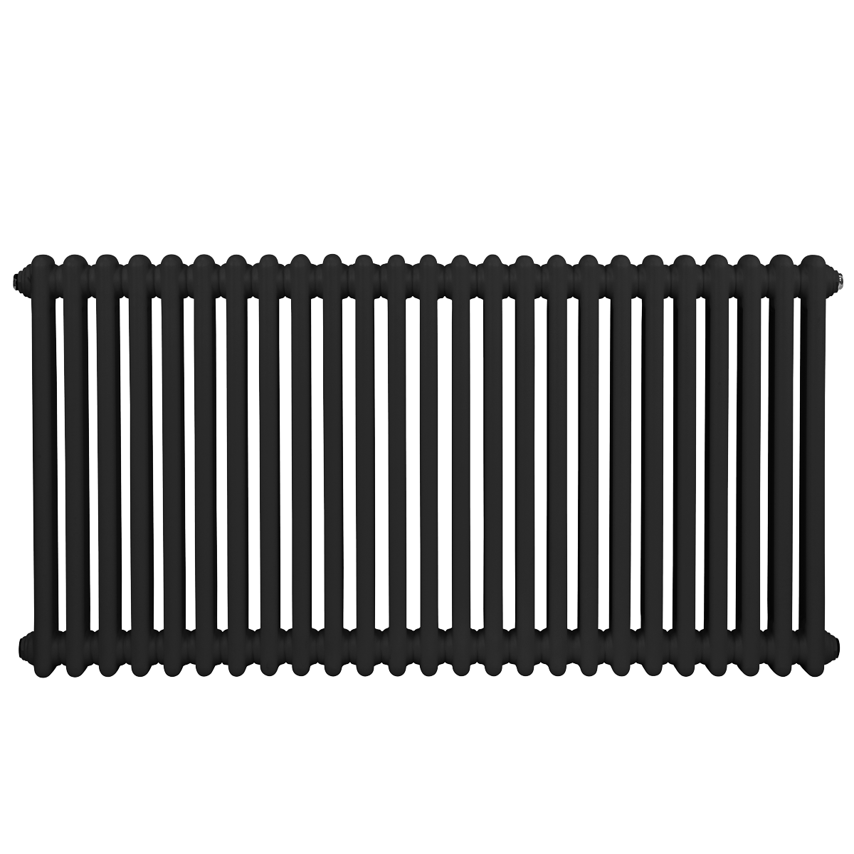 Sealey Baridi Horizontal Traditional 2 Column Radiator 600 x 1147mm – Black Model No-DH365