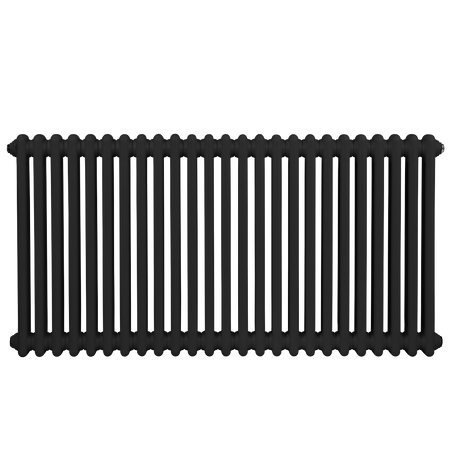 Sealey Baridi Horizontal Traditional 2 Column Radiator 600 x 1147mm – Black Model No-DH365