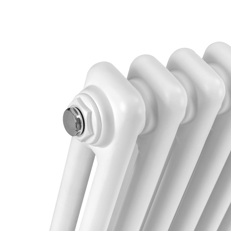 Sealey Baridi Horizontal Traditional 2 Column Radiator 600 x 427mm – White Model No-DH366
