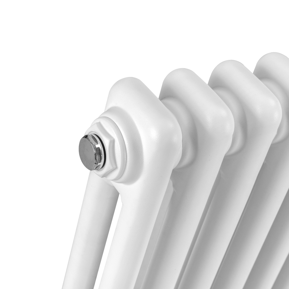 Sealey Baridi Horizontal Traditional 2 Column Radiator 600 x 427mm – White Model No-DH366