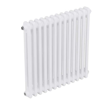 Sealey Baridi Horizontal Traditional 2 Column Radiator 600 x 607mm – White Model No-DH367