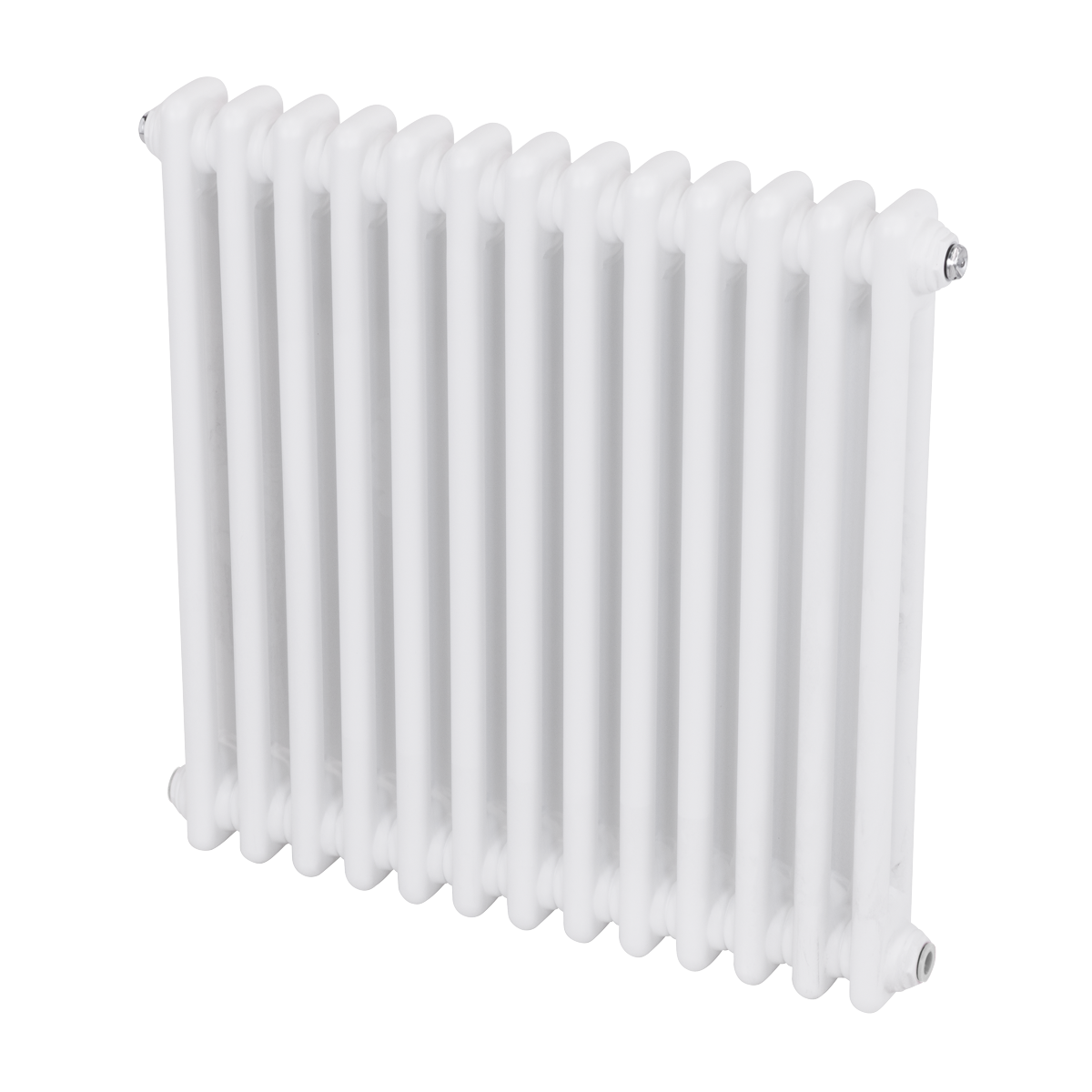 Sealey Baridi Horizontal Traditional 2 Column Radiator 600 x 607mm – White Model No-DH367