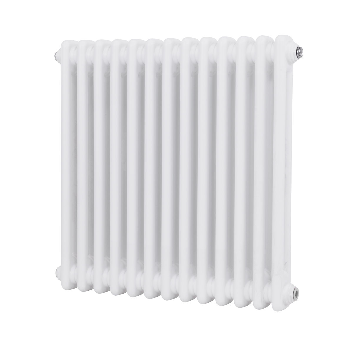 Sealey Baridi Horizontal Traditional 2 Column Radiator 600 x 607mm – White Model No-DH367