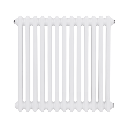 Sealey Baridi Horizontal Traditional 2 Column Radiator 600 x 607mm – White Model No-DH367