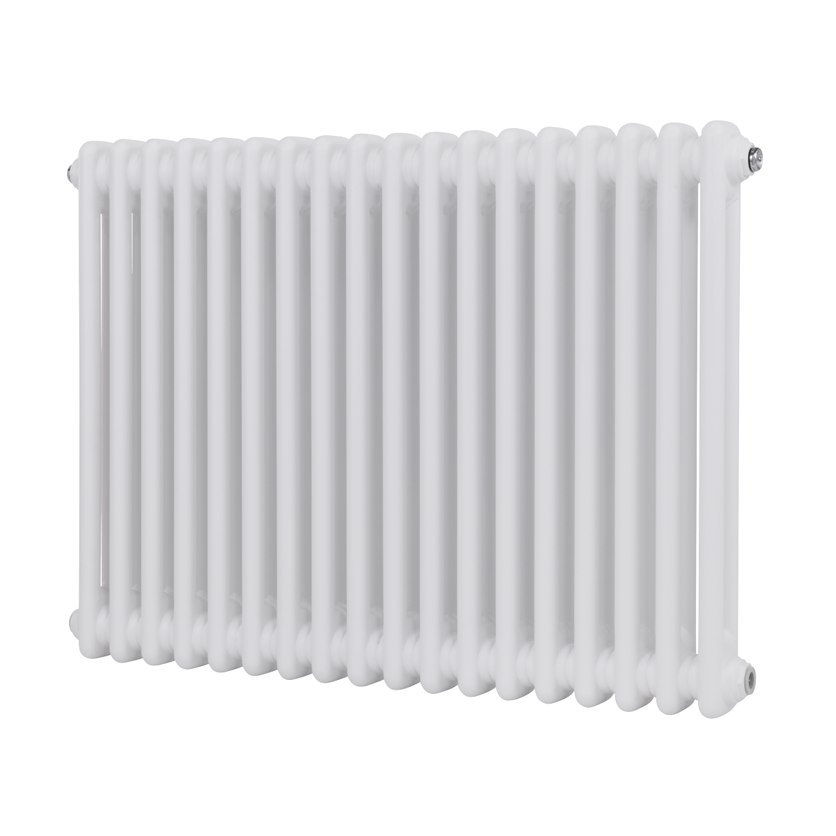 Sealey Baridi Horizontal Traditional 2 Column Radiator 600 x 832mm – White Model No-DH368