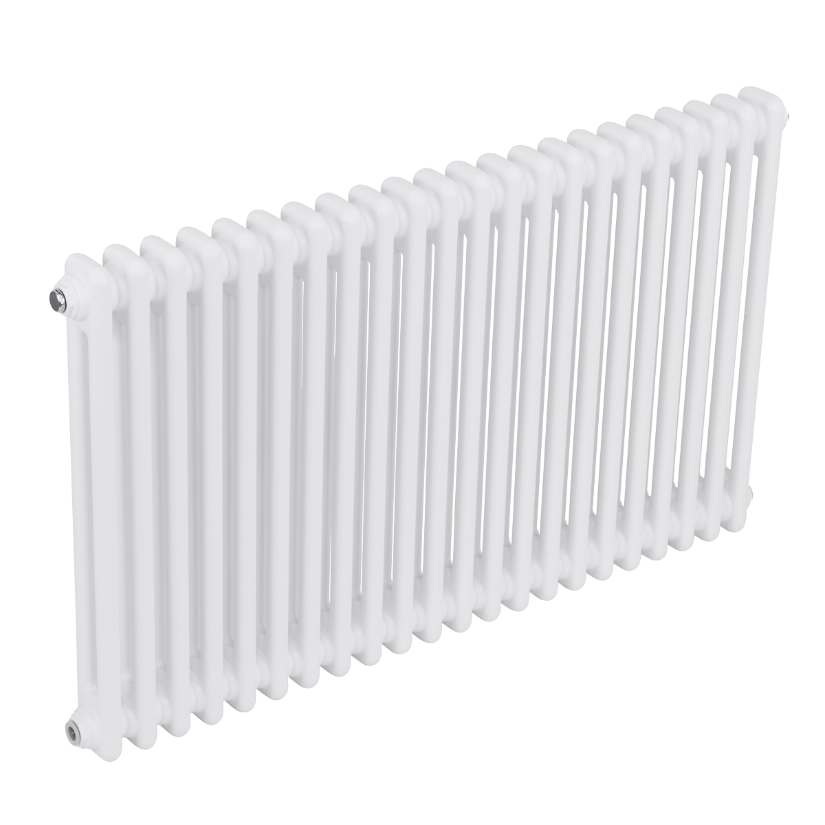 Sealey Baridi Horizontal Traditional 2 Column Radiator 600 x 1012mm – White Model No-DH369