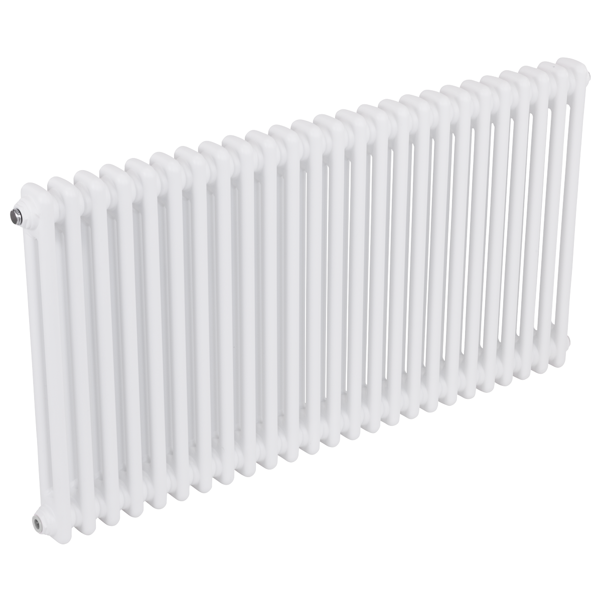 Sealey Baridi Horizontal Traditional 2 Column Radiator 600 x 1147mm – White Model No-DH370