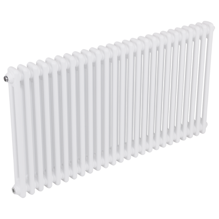 Sealey Baridi Horizontal Traditional 2 Column Radiator 600 x 1147mm – White Model No-DH370