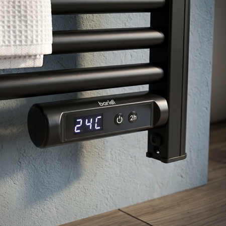Sealey Baridi Electric Heated Towel Rail 1085 x 535mm with LED Display – Black Model No-DH371