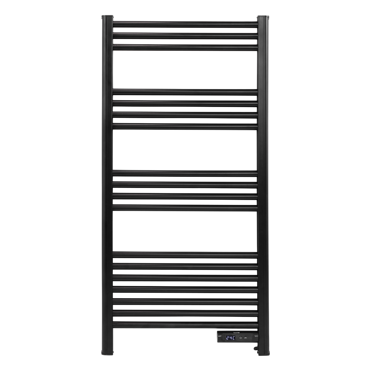 Sealey Baridi Electric Heated Towel Rail 1085 x 535mm with LED Display – Black Model No-DH371