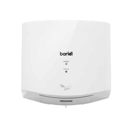 Sealey Baridi High Speed Hand Dryer with Auto Sensor 1400-1650W - White Model No-DH378