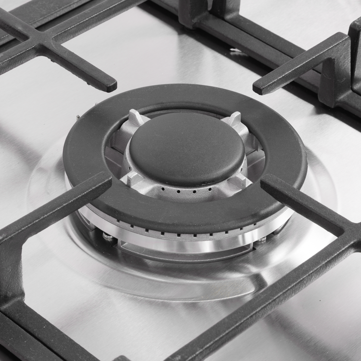 Sealey Baridi 90cm Gas Hob Stainless Steel with 5 Burners, Cast Iron Supports & Auto Ignition 11kW Model No-DH382