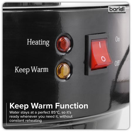 Sealey Baridi Hot Water Boiler, Tea Urn 30L Capacity - Stainless Steel Model No-DH388