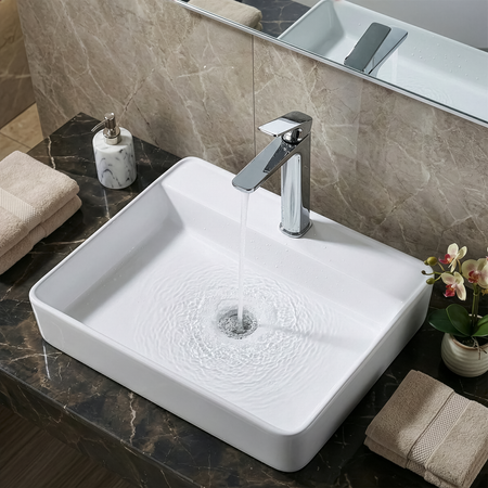 Sealey Baridi High Basin Mixer Tap with Clicker Waste - Chrome Model No-DH394