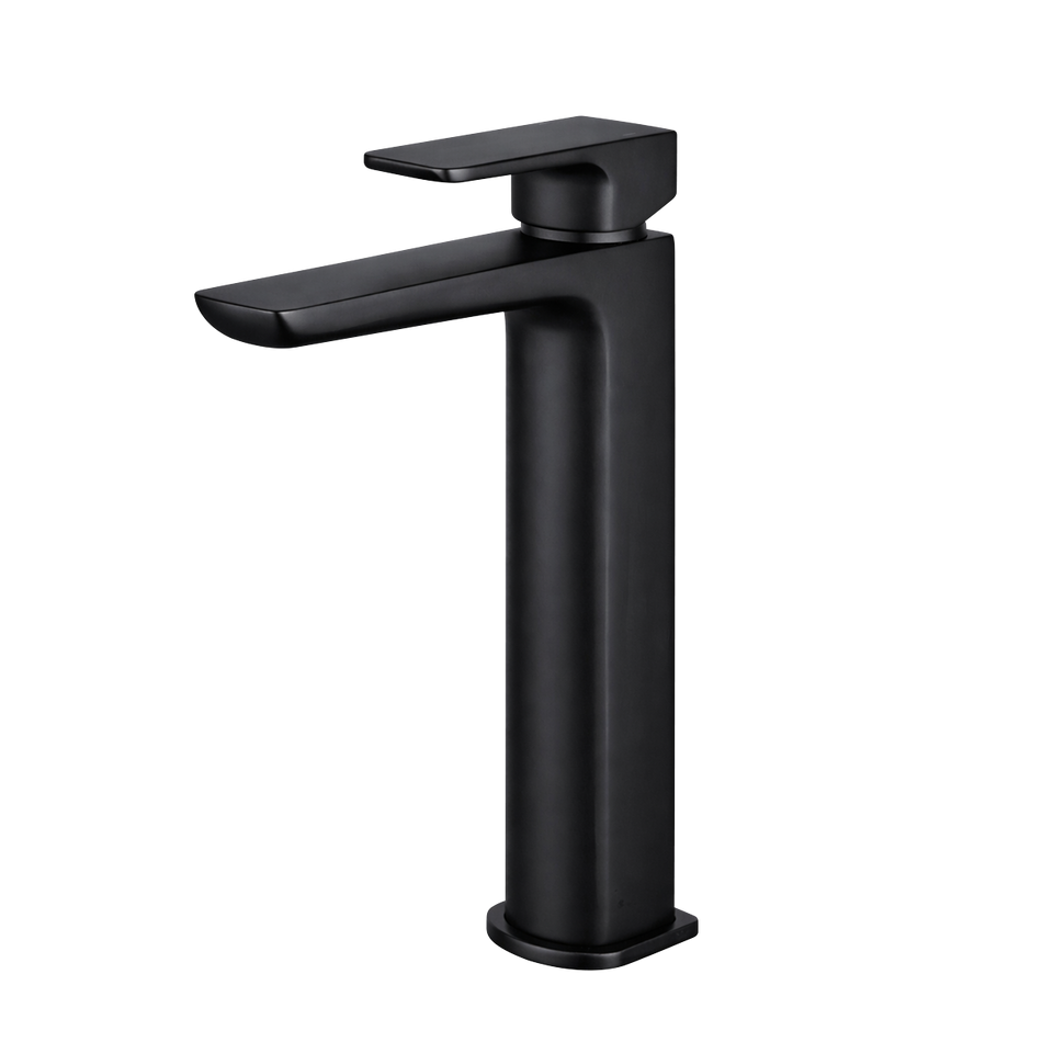 Sealey Baridi High Basin Mixer Tap with Clicker Waste - Matt Black Model No-DH395
