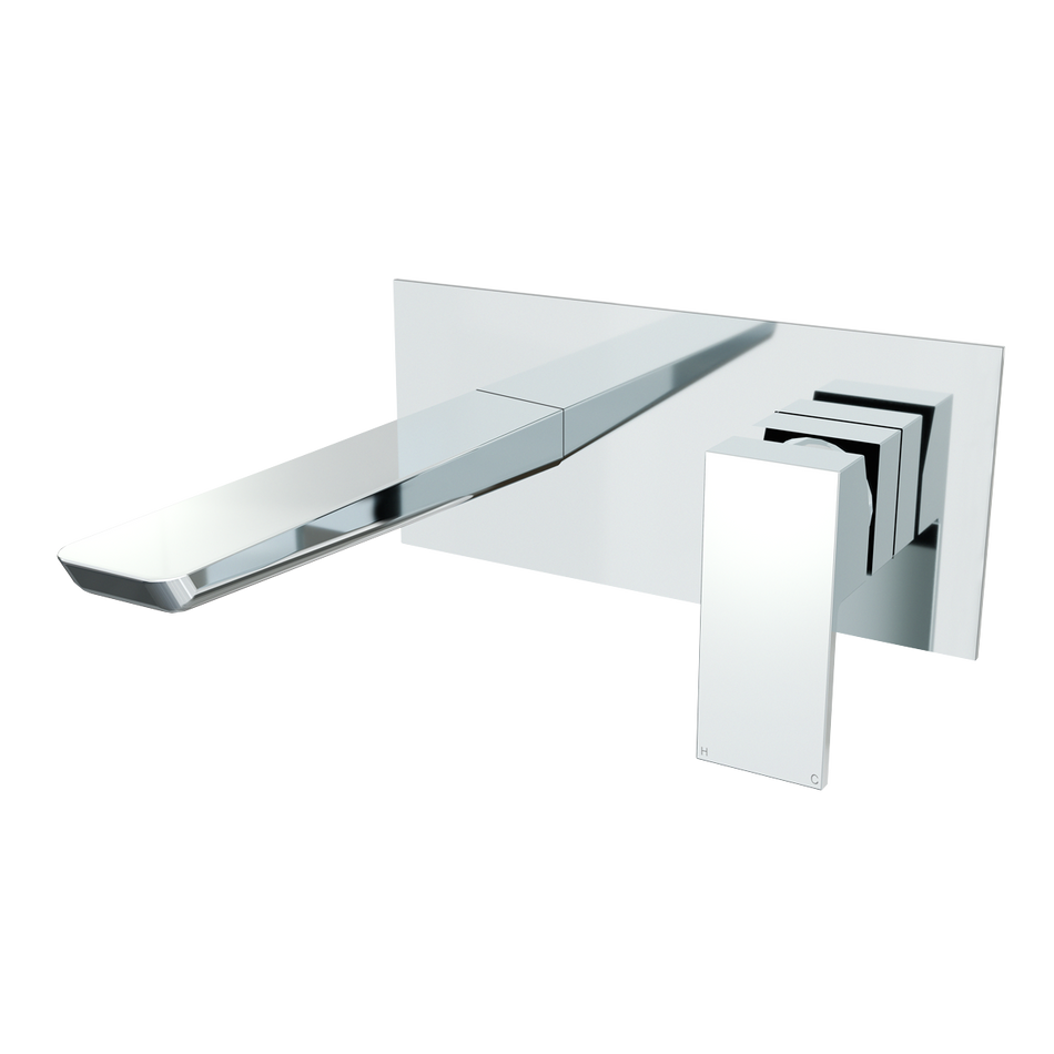Sealey Baridi Wall Mounting Basin Mixer Tap, Square - Chrome Model No-DH396