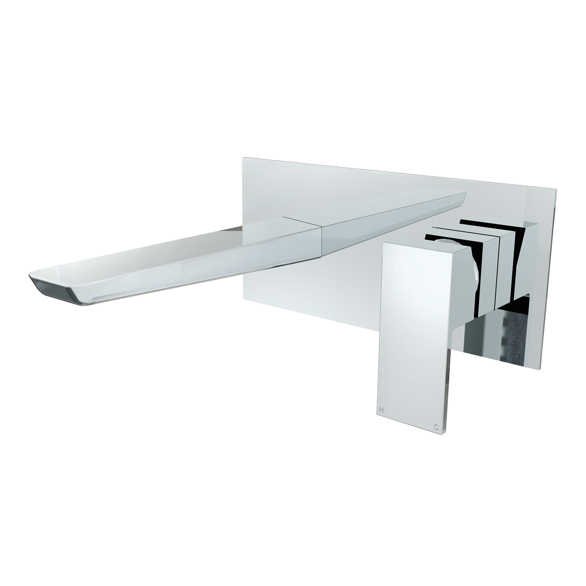Sealey Baridi Wall Mounting Basin Mixer Tap, Square - Chrome Model No-DH396