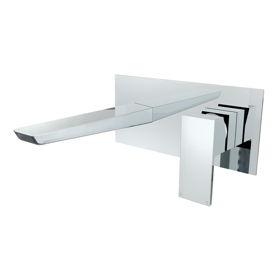 Sealey Baridi Wall Mounting Basin Mixer Tap, Square - Chrome Model No-DH396