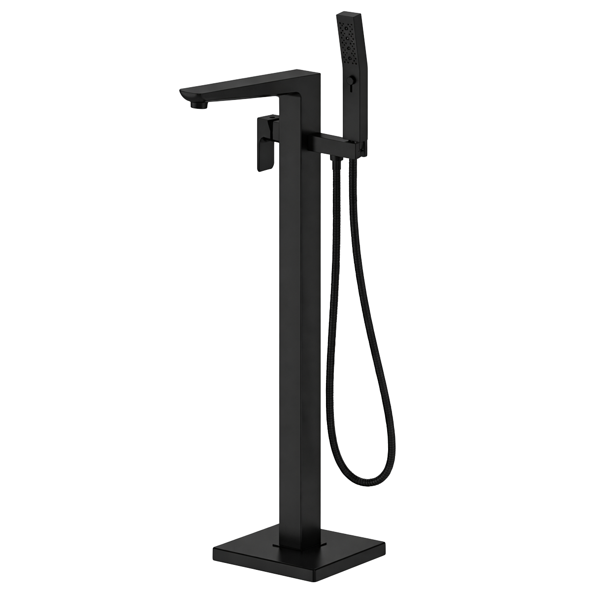 Sealey Baridi Freestanding Bath Mixer Tap with Shower - Matt Black Model No-DH401