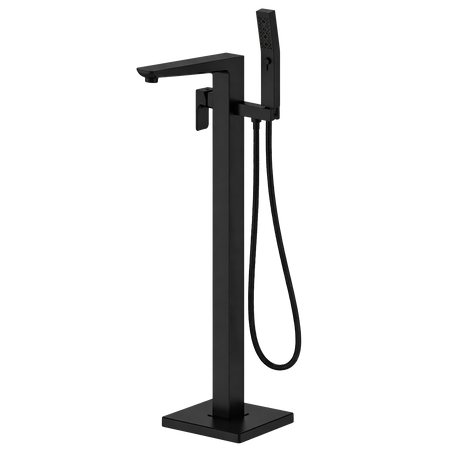 Sealey Baridi Freestanding Bath Mixer Tap with Shower - Matt Black Model No-DH401