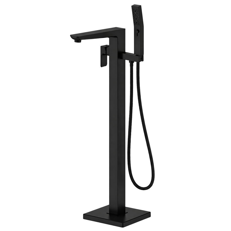 Sealey Baridi Freestanding Bath Mixer Tap with Shower - Matt Black Model No-DH401