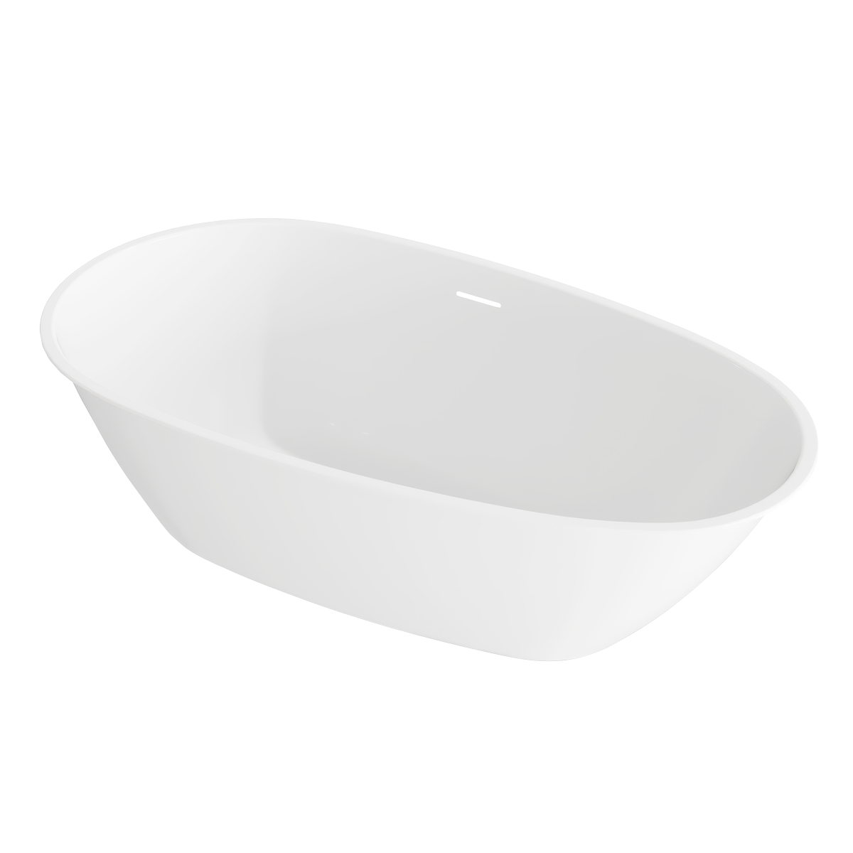 Sealey Baridi Double-Ended Slim Rim Bath with Overflow System 140cm – Gloss White Model No-DH415