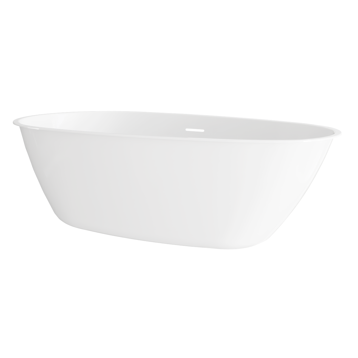 Sealey Baridi Double-Ended Slim Rim Bath with Overflow System 150cm – Gloss White Model No-DH416