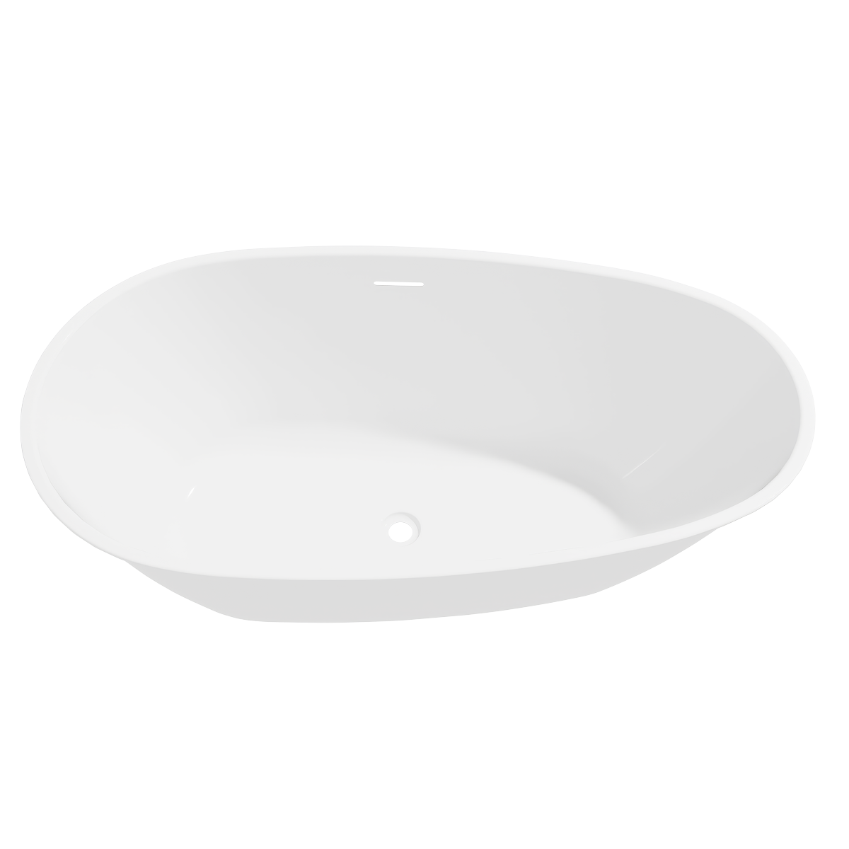 Sealey Baridi Double-Ended Slim Rim Bath with Overflow System 150cm – Gloss White Model No-DH416