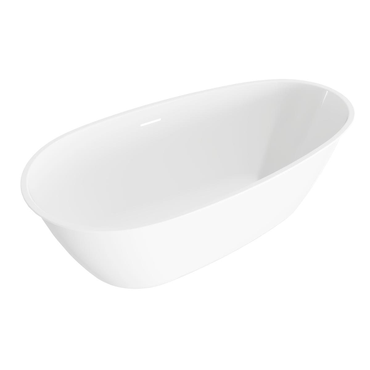 Sealey Baridi Double-Ended Slim Rim Bath with Overflow System 160cm – Gloss White Model No-DH417