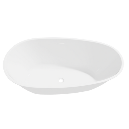 Sealey Baridi Double-Ended Slim Rim Bath with Overflow System 170cm - Gloss White Model No-DH418