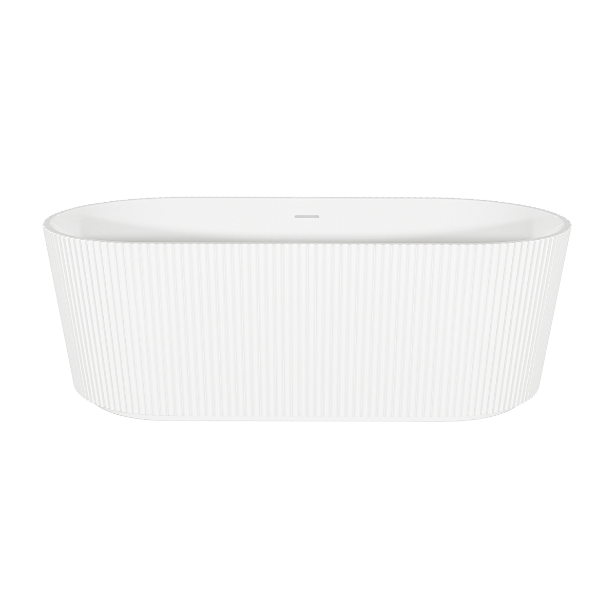 Sealey Baridi Double-Ended Fluted Design Bath with Slim Rim 150cm – Gloss White Model No-DH419