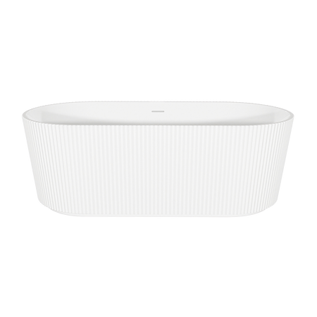 Sealey Baridi Double-Ended Fluted Design Bath with Slim Rim 150cm – Gloss White Model No-DH419