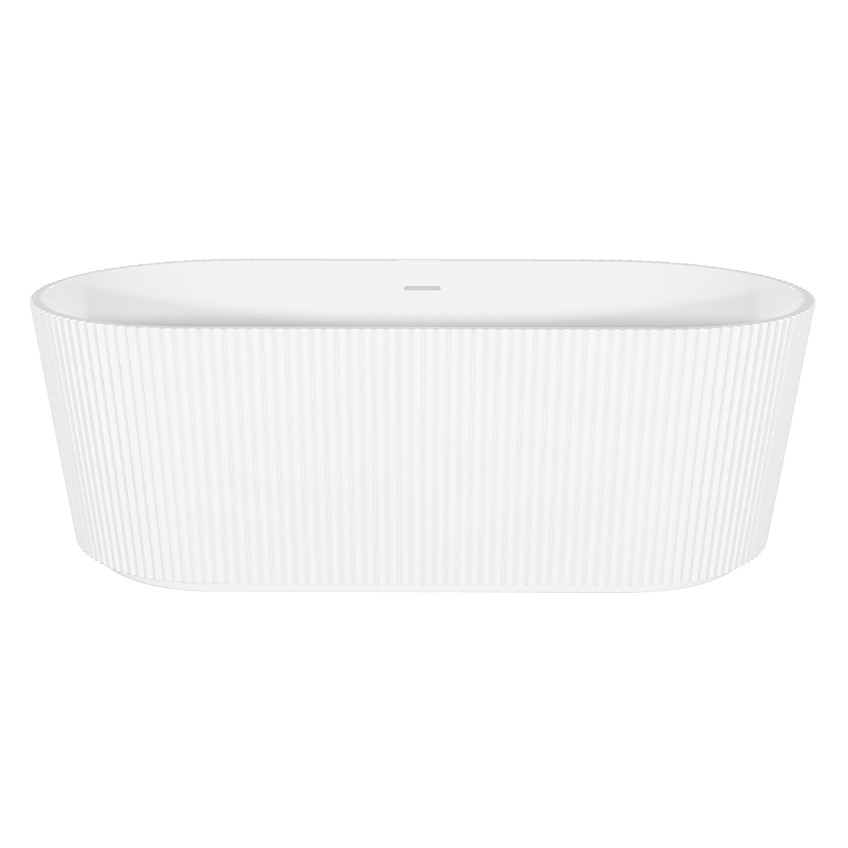 Sealey Baridi Double-Ended Fluted Design Bath with Slim Rim 168cm – Gloss White Model No-DH420