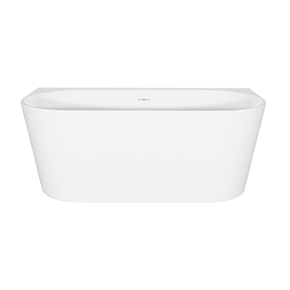 Sealey Baridi Back-to-Wall Slim Rim Bath with Overflow System 150cm – Gloss White Model No-DH421