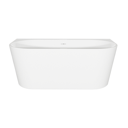 Sealey Baridi Back-to-Wall Slim Rim Bath with Overflow System 150cm – Gloss White Model No-DH421