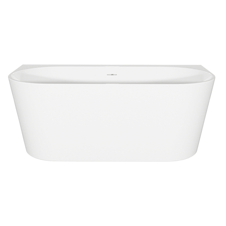 Sealey Baridi Back-to-Wall Slim Rim Bath with Overflow System 170cm – Gloss White Model No-DH422