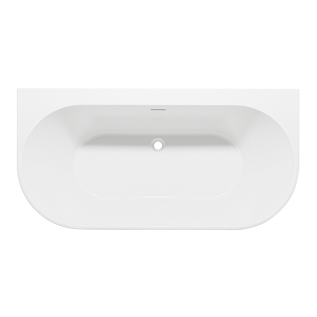 Sealey Baridi Back-to-Wall Slim Rim Bath with Overflow System 170cm – Gloss White Model No-DH422
