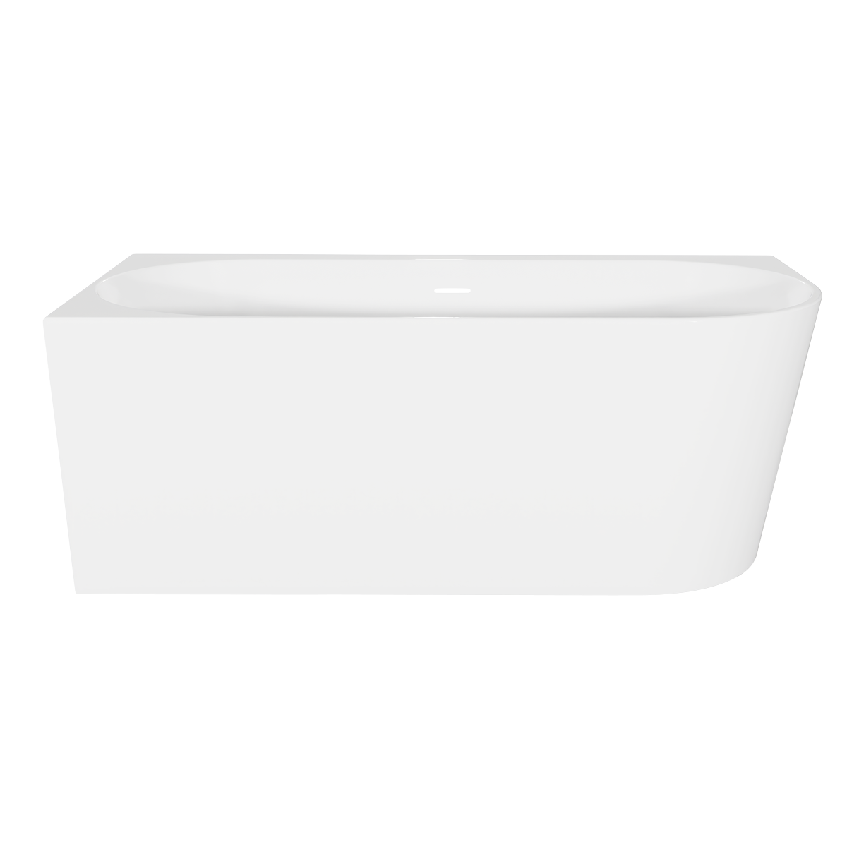 Sealey Baridi Left-Hand Corner Slim Rim Bath with Overflow System 150cm – Gloss White Model No-DH423