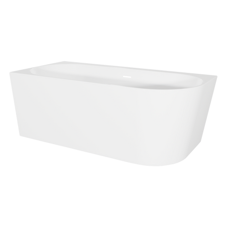 Sealey Baridi Left-Hand Corner Slim Rim Bath with Overflow System 170cm – Gloss White Model No-DH425