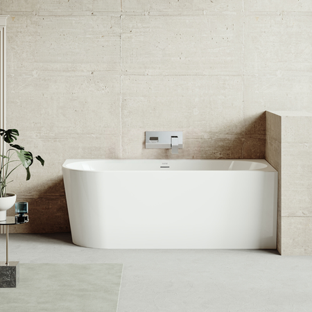 Sealey Baridi Right-Hand Corner Slim Rim Bath with Overflow System 170cm – Gloss White Model No-DH428