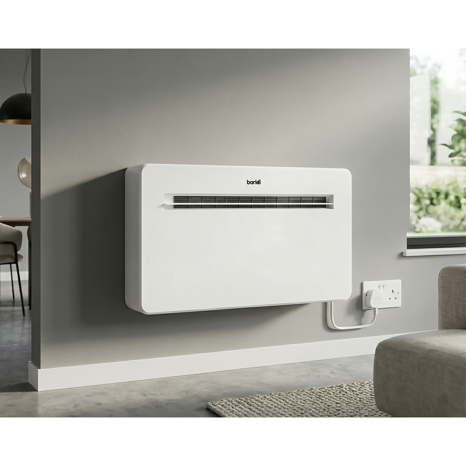 Sealey Baridi 4 -in-1 Smart Monobloc Wall-Mounting Air Conditioning Unit 10,000Btu/hr - White Model No-DH432