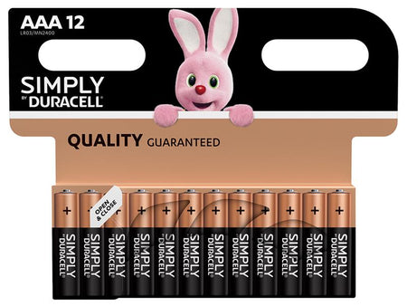 Duracell Simply Batteries AAA x 12 S5939