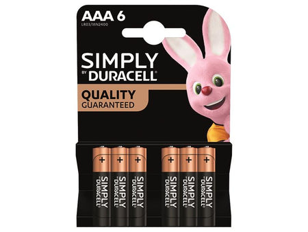 Duracell Simply Batteries AAA x 6 S18451